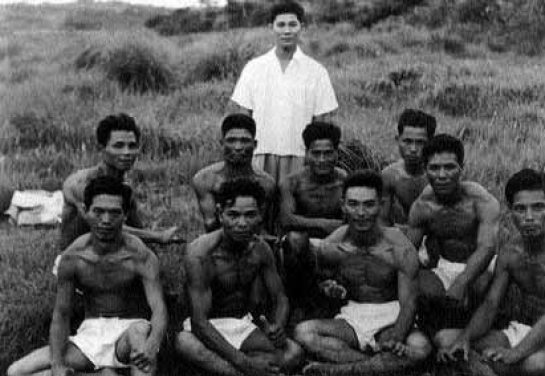 Kanei Uechi 1950s Nodake dojo of Ginowan